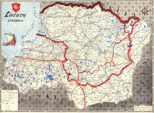 Andrius J. Lietuva - Lithuania (žemėlapis mažas), 1979 m..jpg