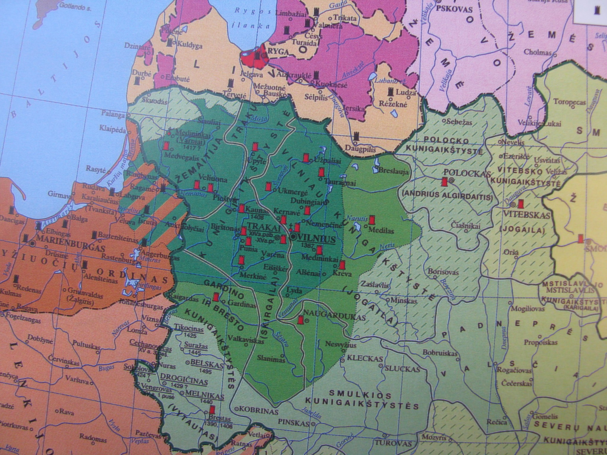 Lietuvos žemėlapis - M. Jučas. Vytautas Didysis. Vilnius, 2013. P. 114..jpg