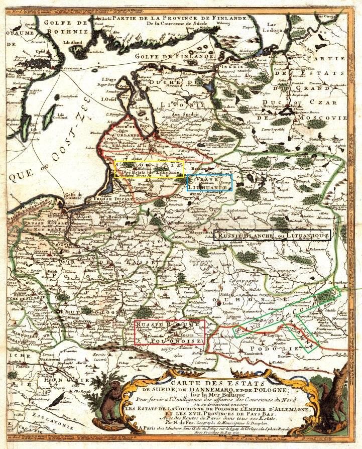 Samogitie Des Estats de Lithuanic, Vrae Lithuanie и Rusie Blanche Litauanique.jpg