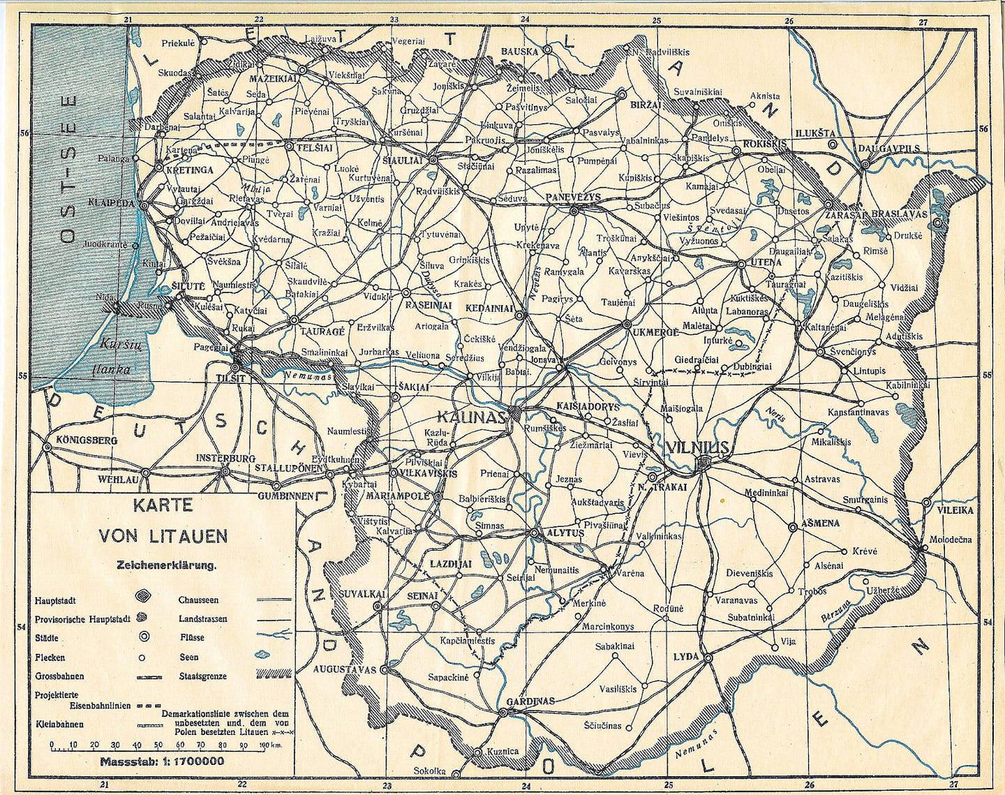 Vokiškas Lietuvos žemėlapis - prieškarinis.jpg