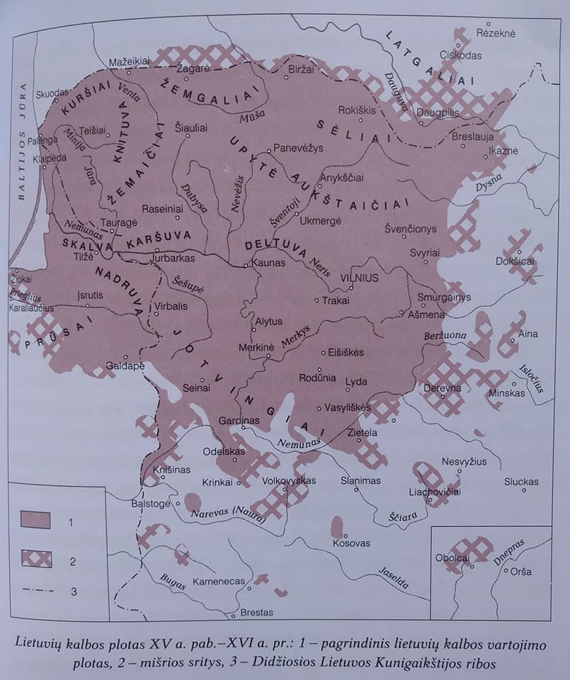 Lietuvių kalbos plotas 15 a. gale - 16 a. pradžioje.jpg