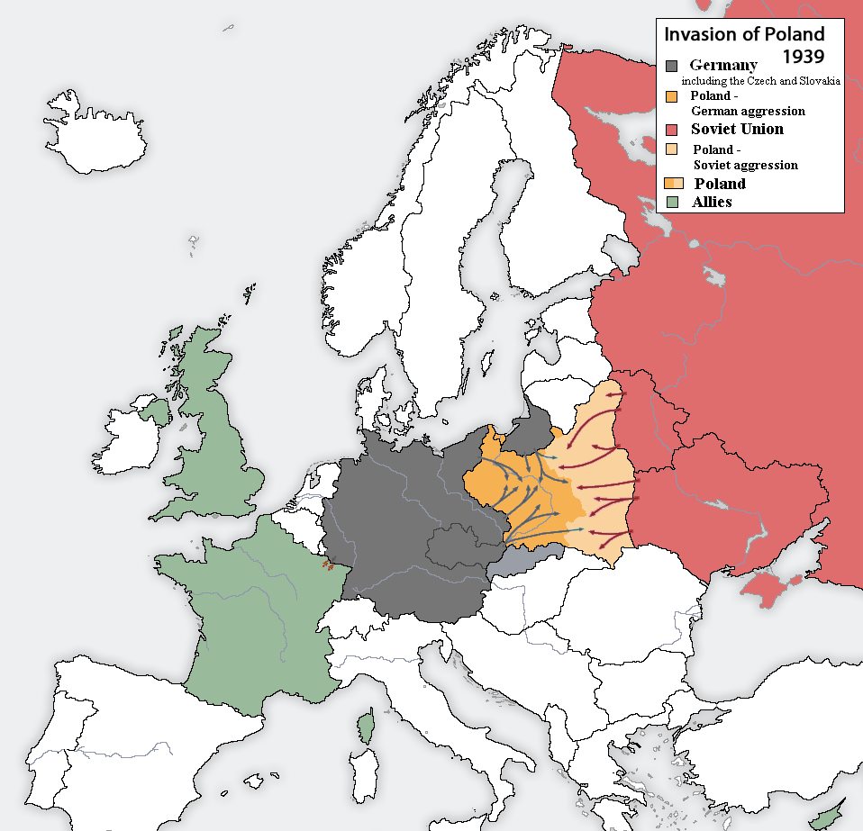 Vokietija ir SSSR pasidalino Lenkiją 1939 m..jpg