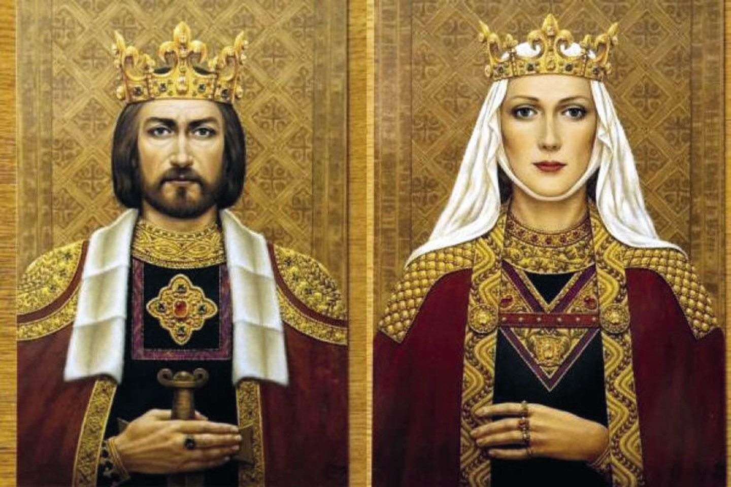 Karalius Mindaugas ir karalienė Morta.jpg