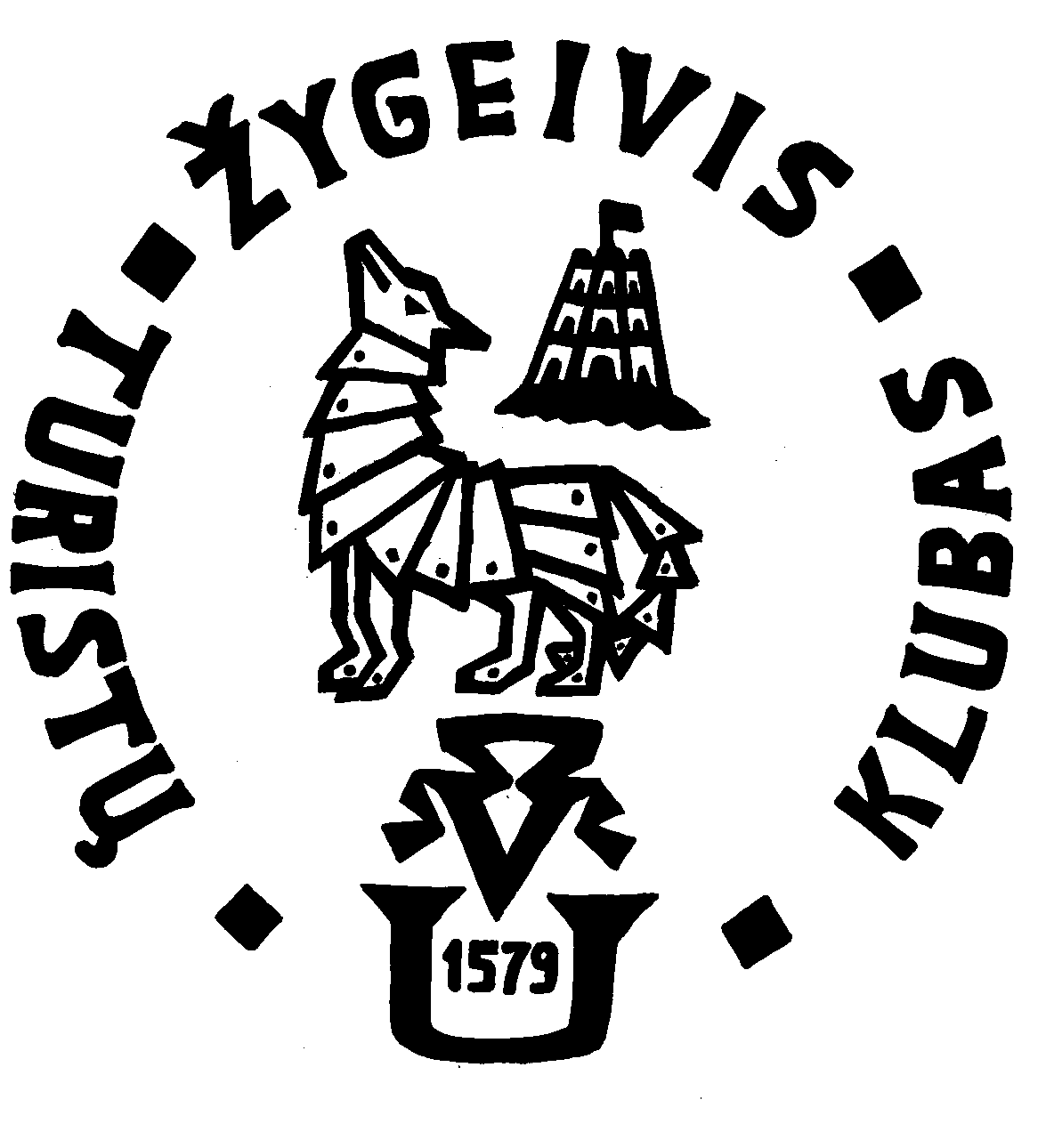 Vilniaus Universiteto Zygeiviu klubo emblema 1989 m. (sukure K. Ceponis).png